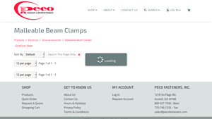 Peco Fasteners - Malleable Universal Beam Clamp