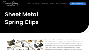 Peninsula Spring - Sheet Metal Spring Clips