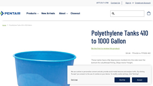 Pentair - Polyethylene Tanks 410 to 1000 Gallon