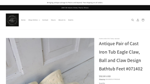 Peoria Salvage - Antique Eagle Claw Bathtub Feet