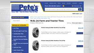 Galaxy - EZ Rider Backhoe Tire (12 Ply)