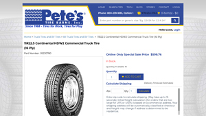 Continental - 11R22.5 HDW2 Commercial Truck Tire
