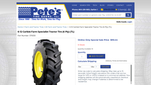 Carlisle - 6-12 Farm Specialist Tractor Tire