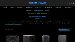 Phantom Dynamics - Active Subwoofers