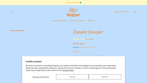 Pinchy Products - Zooper Dooper Pink Chopping Board