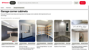 Pinterest - Garage Corner Cabinets