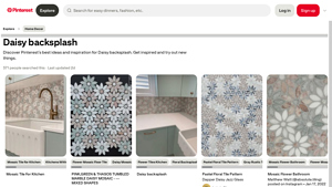 Pinterest - Daisy Mosaic Tile Collection