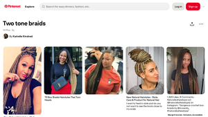 Pinterest - Box Braids and Ombre Hair Styles