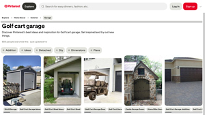 Pinterest - Golf Cart Garage Solutions