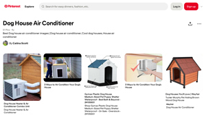 Pinterest - Dog House Air Conditioner Combo