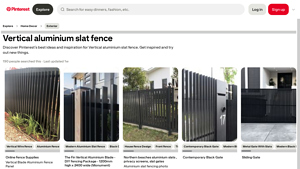 Pinterest - Vertical Aluminium Slat Fence