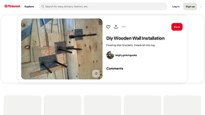 Pinterest - Floating Stair Brackets