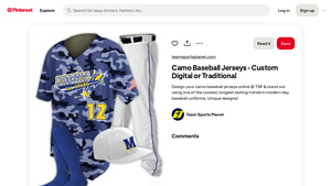 Team Sports Planet - Custom Camo Baseball Jerseys