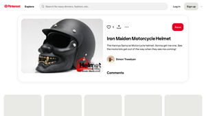 Pinterest - Hannya Samurai Motorcycle Helmet