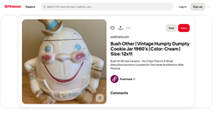 Vintage Humpty Dumpty - Ceramic Cookie Jar
