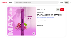 IPLAY - MAX 2500 HITS Grape Ice