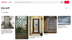Pinterest - Door Grill Design Inspiration