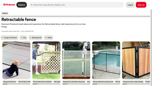 Pinterest - Retractable Pool Fence