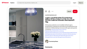 Pinterest - Lapis Lazuli Granite Countertop