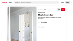 Pinterest - Space Saving Bathroom Door Ideas