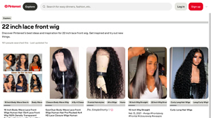 Pinterest - 22 Inch Lace Front Wig