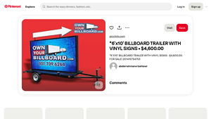 Pinterest - Billboard Trailer with LED Sign
