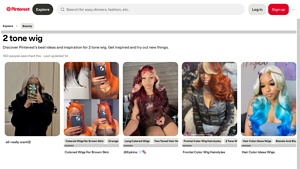 Pinterest - Unique Two Tone Wigs
