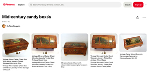 Pinterest - Vintage Jewelry and Storage Boxes