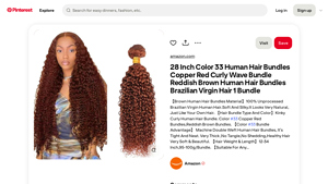 Pinterest - Kinky Curly Human Hair Bundle