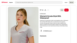 Pinterest - Women's Scrubs Style 300