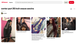 Pinterest - 30 Inch Weave Sew-Ins