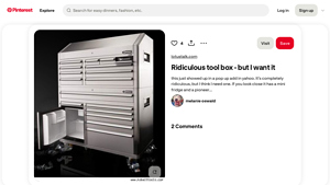 Pinterest - Ridiculous Tool Box with Mini Fridge