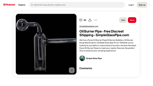 Pinterest - Customizable Pyrex Oil Burner Pipe