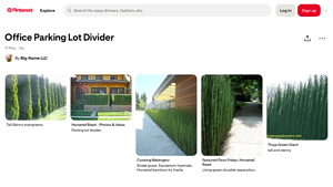 Pinterest - Office Parking Lot Divider