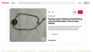 Fashion - Stainless Steel Shell Bracelet