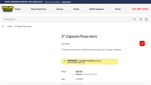 Pipeline Games - 2-inch Capsule Poop-sters