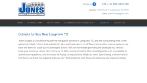 Jones Supply - Culverts for Sale