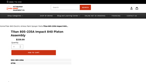 Titan - Impact 840 Piston Assembly