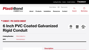 Plastibond - PVC Coated Rigid Conduit
