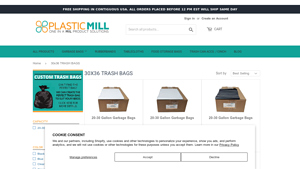 Plastic Mill - 30x36 Custom Trash Bags