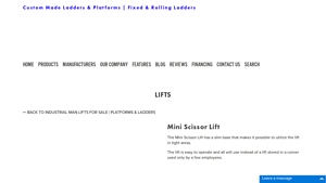Platforms and Ladders - Mini Scissor Lift