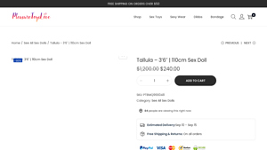 Pleasure Toys - Tallula 3’6″ Sex Doll