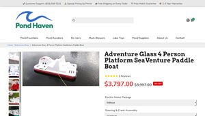 Pond Haven - Adventure Glass Paddle Boat
