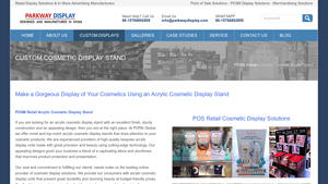 Popai Global - Custom Acrylic Cosmetic Displays