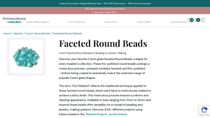 Potomac Beads - Czech Glass Faceted Round Beads