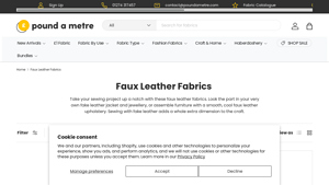 Poundametre - Faux Leather Fabrics