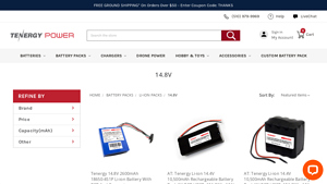 Tenergy - Li-Ion Packs 14.8V