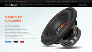 PowerBass - S-1004D 10 Subwoofer