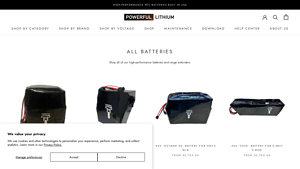 Powerful Lithium - 96V High-Performance Batteries