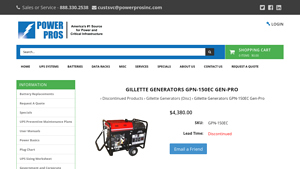Gillette - GPN-150EC Gen-Pro Generator